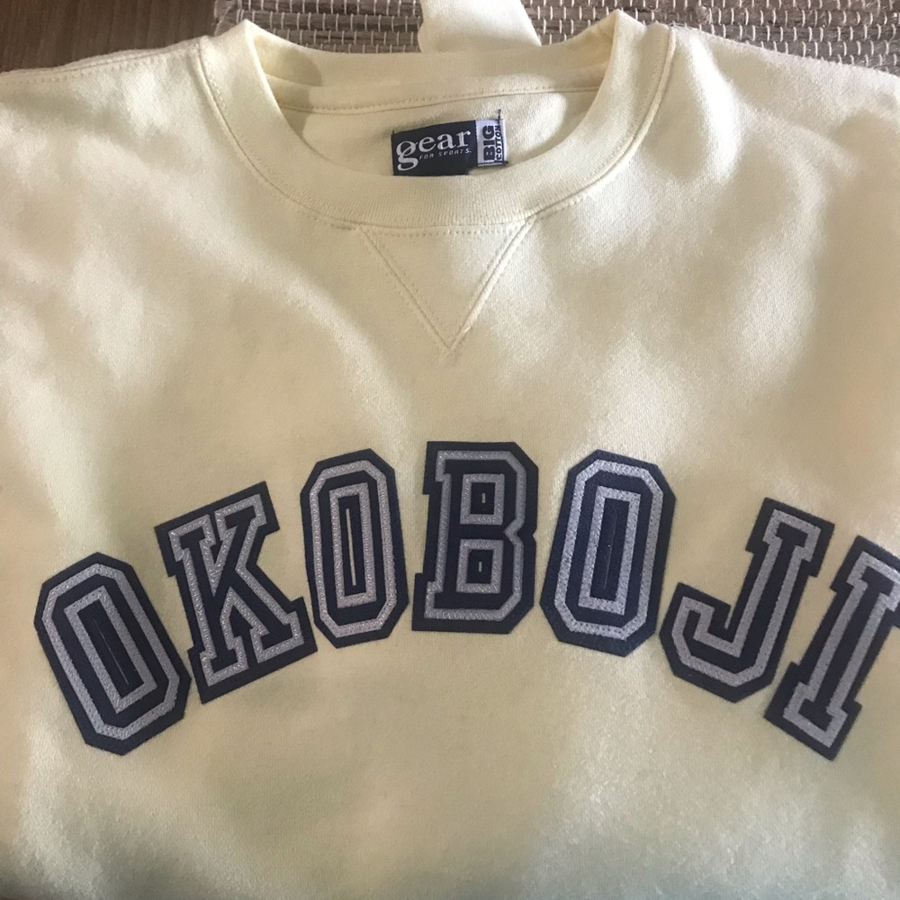Large GEAR BIG COTTON SWEATSHIRT “OKOBOJI”NWOT